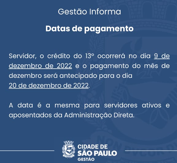 Read more about the article Gestão Informa – Datas de Pagamento