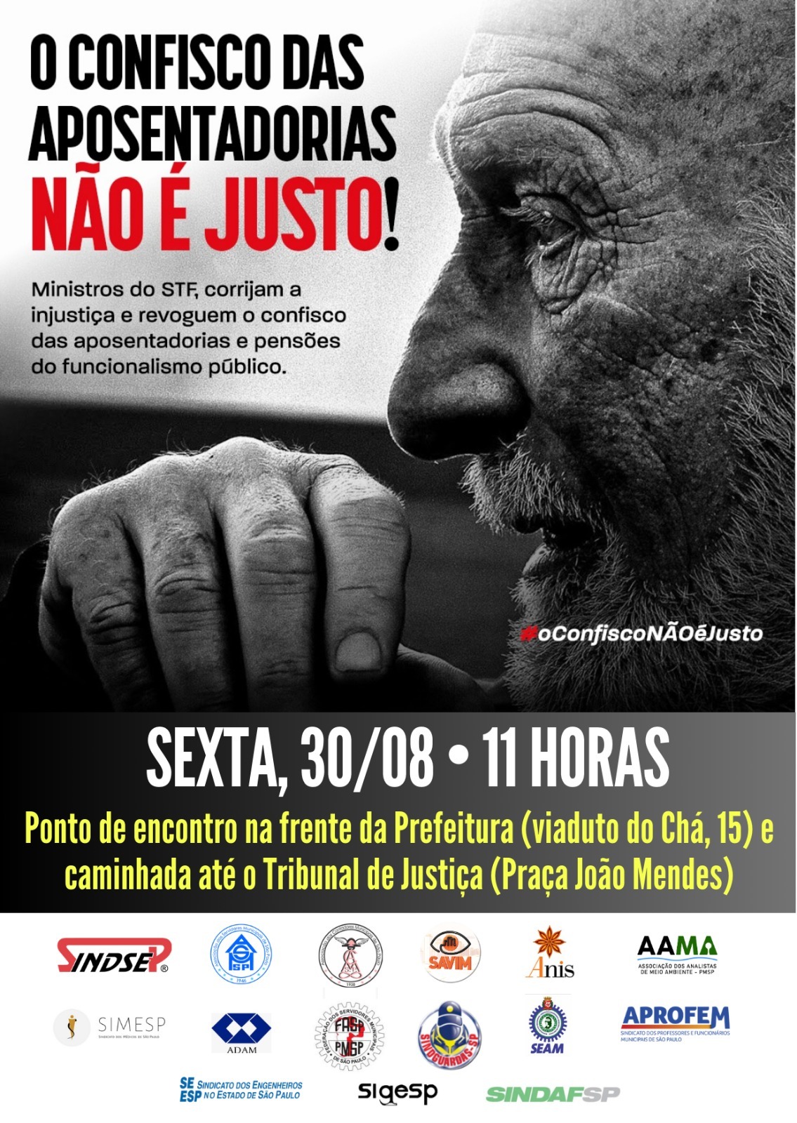 O confisco das aposentadorias não é justo!