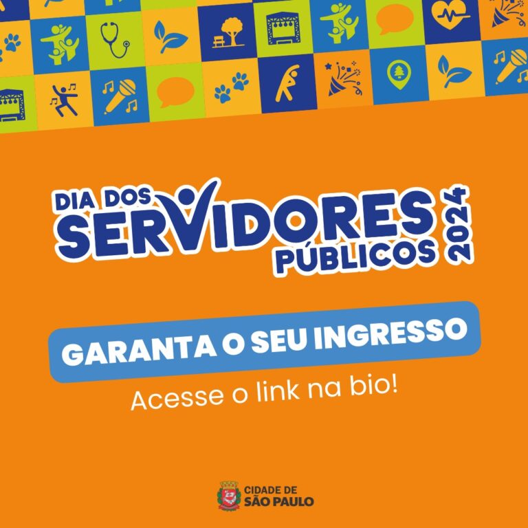 Leia mais sobre o artigo Servidor e servidora, garanta o seu ingresso para o #DiaDosServidoresPúblicos da @prefsp