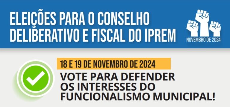 Leia mais sobre o artigo ELEIÇÕES PARA O CONSELHODELIBERATIVO E FISCAL DO IPREM